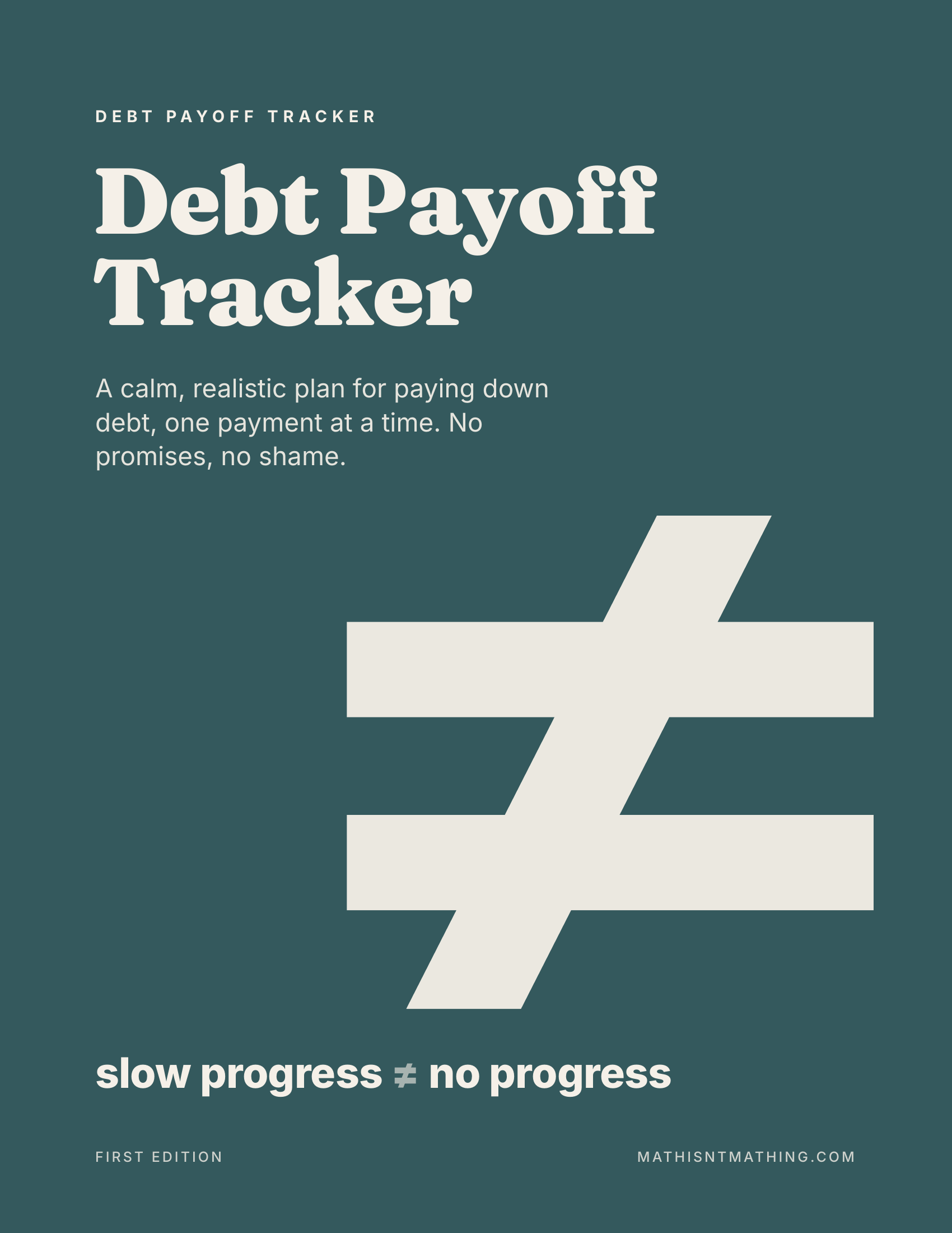 Debt Payoff Tracker cover